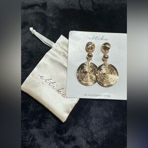 Ettika 18k Gold-Plated Circular Earrings